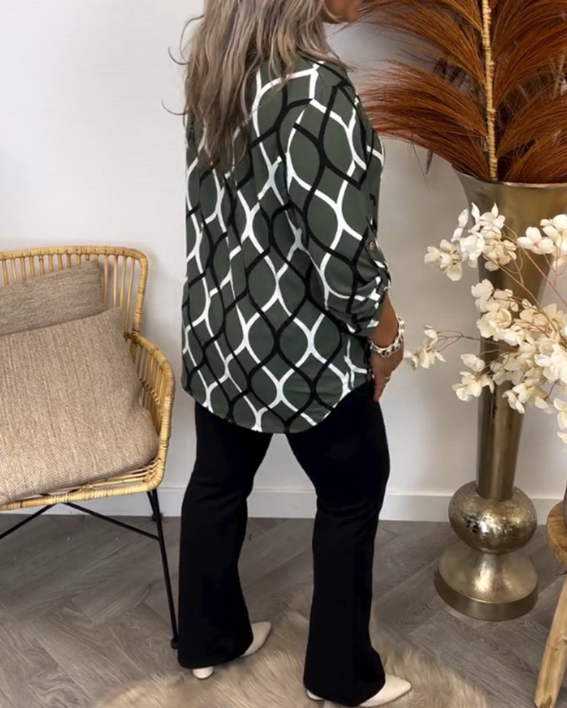 Maas & Mode® | Blouse met Grafische Print