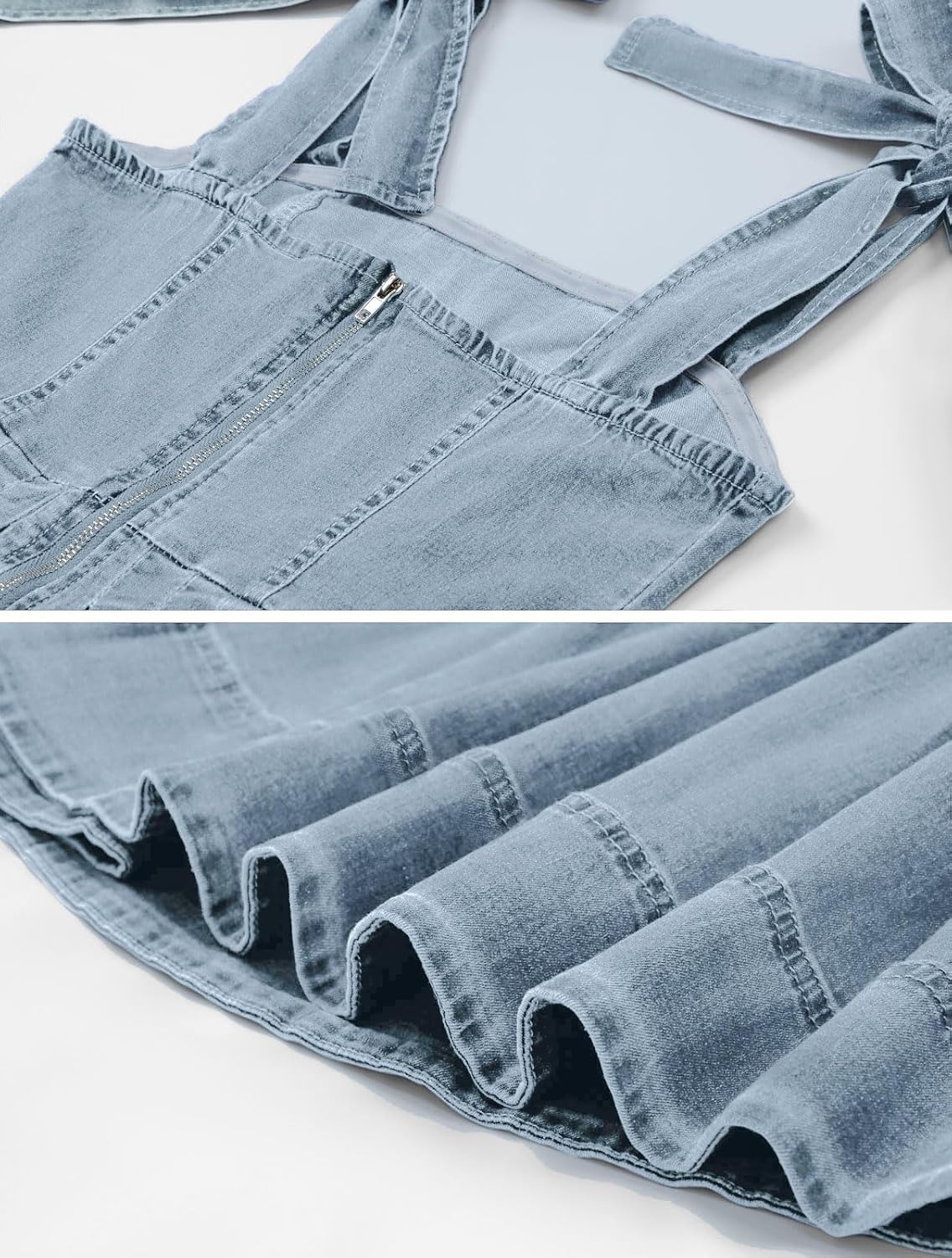 Maas & Mode® | luchtige Denim jurk