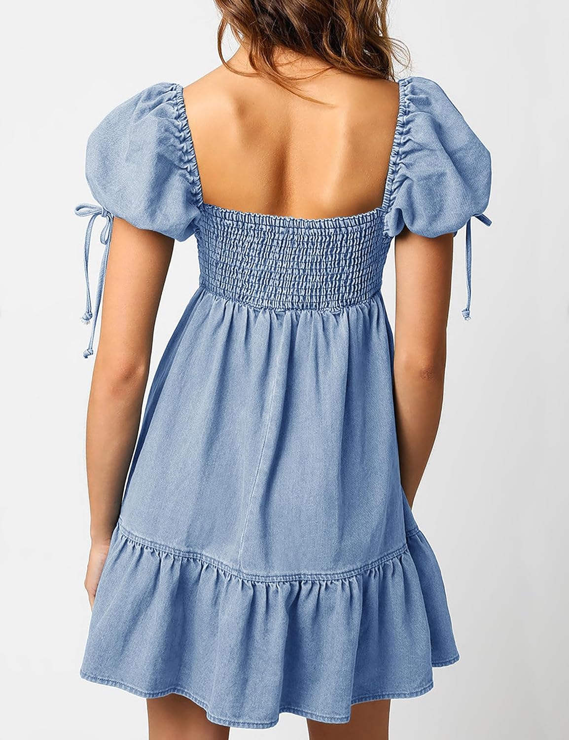 Maas & Mode® | Lara Puff Denim jurk