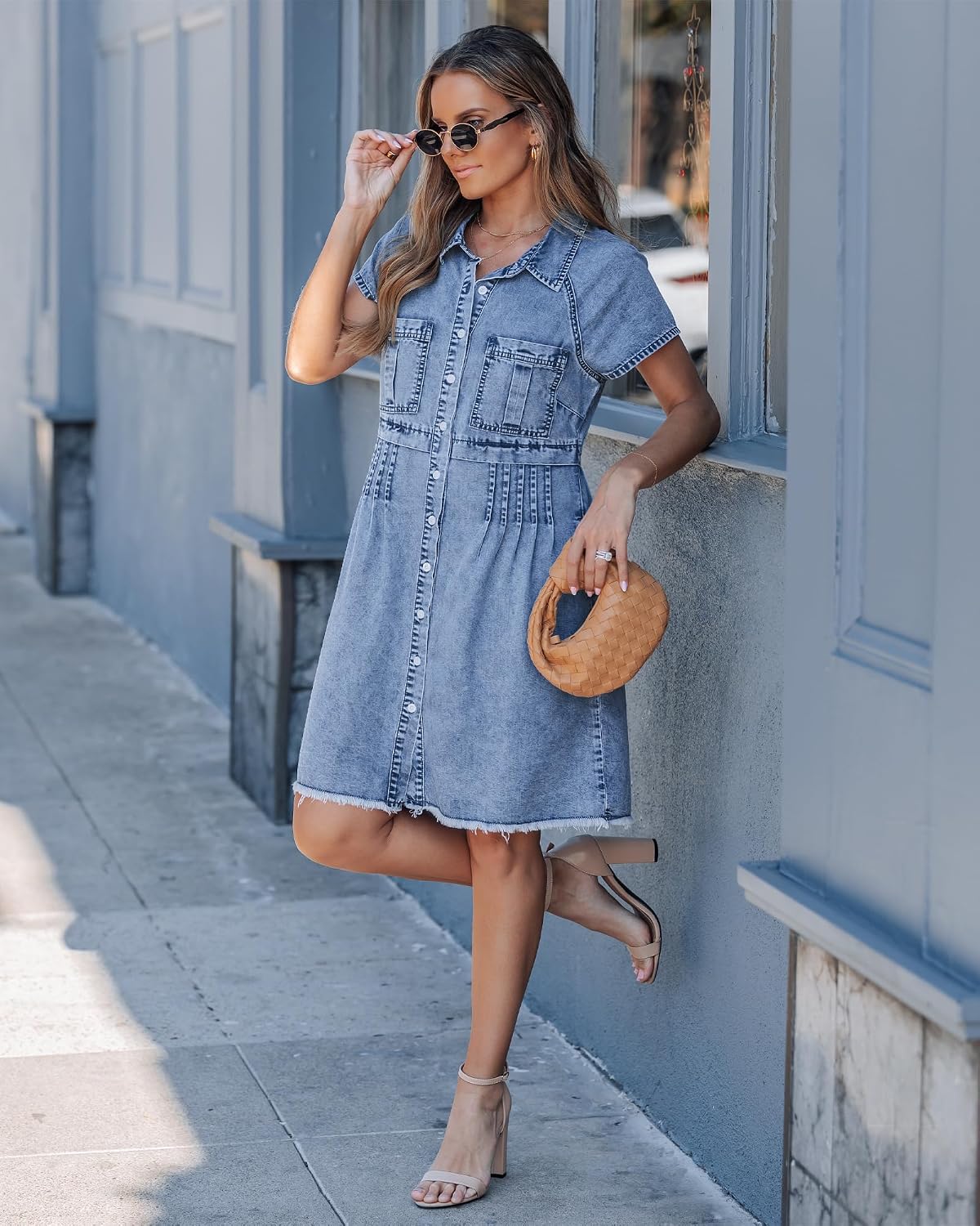 Maas & Mode® | Sanne Westerse Denim jurk
