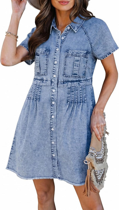 Maas & Mode® | Sanne Westerse Denim jurk