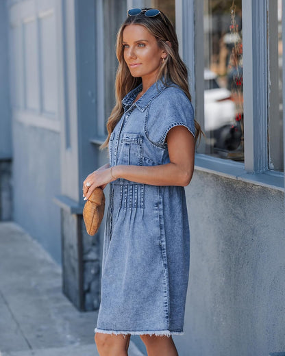 Maas & Mode® | Sanne Westerse Denim jurk