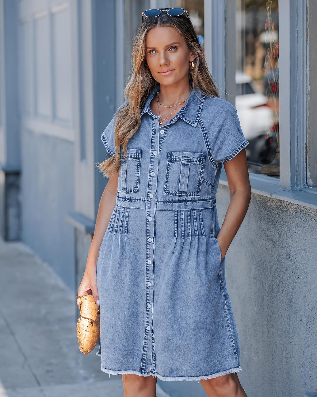 Maas & Mode® | Sanne Westerse Denim jurk