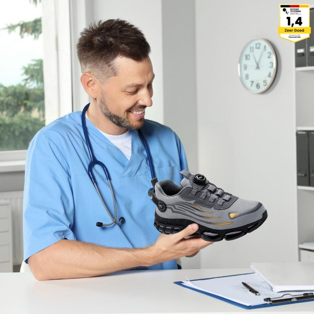 Maas & Mode® | Orthopedische S3 Veiligheids-Schoen | Anti-slip | Breed Voetbed