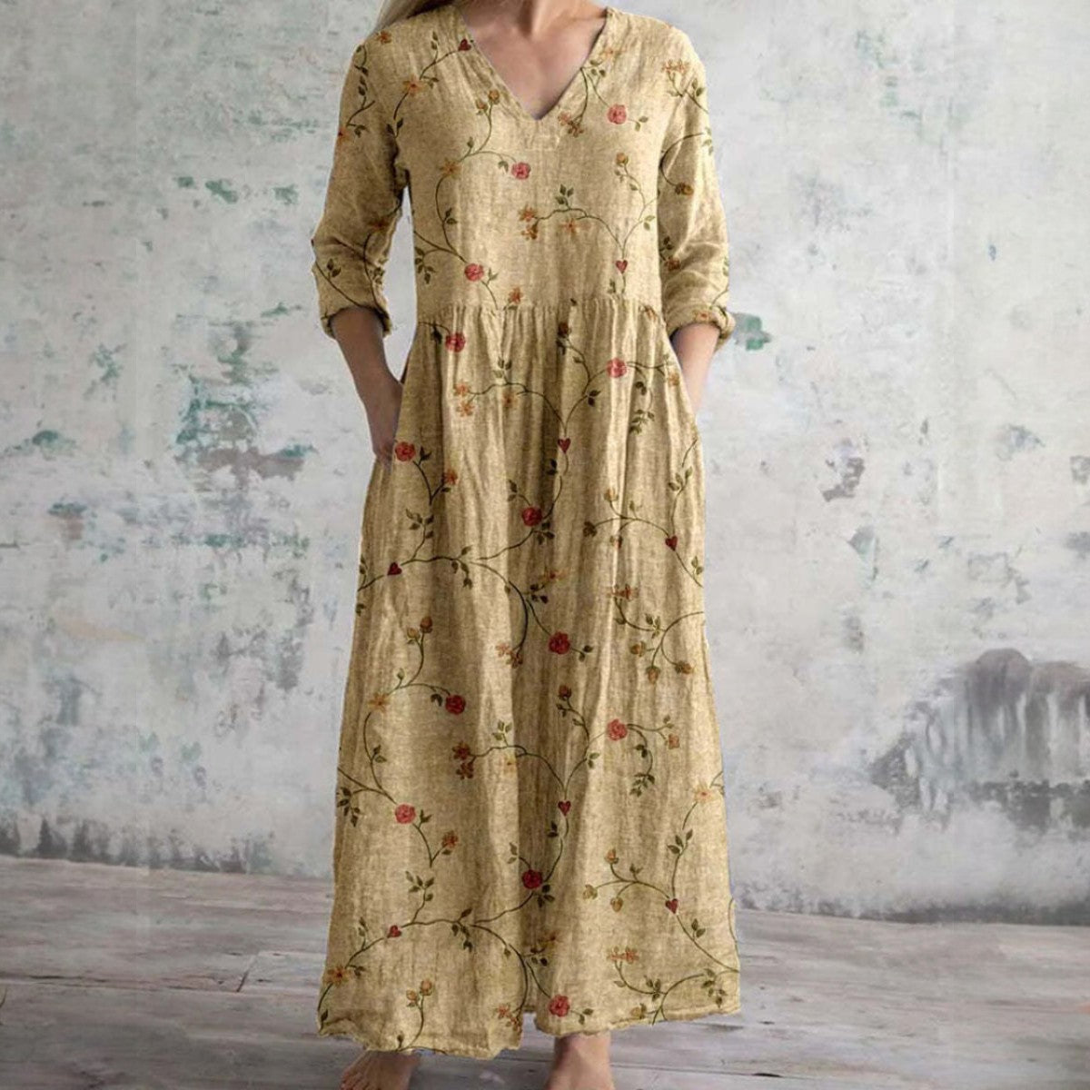 Maas & Mode® | Elegante Bloemenjurk