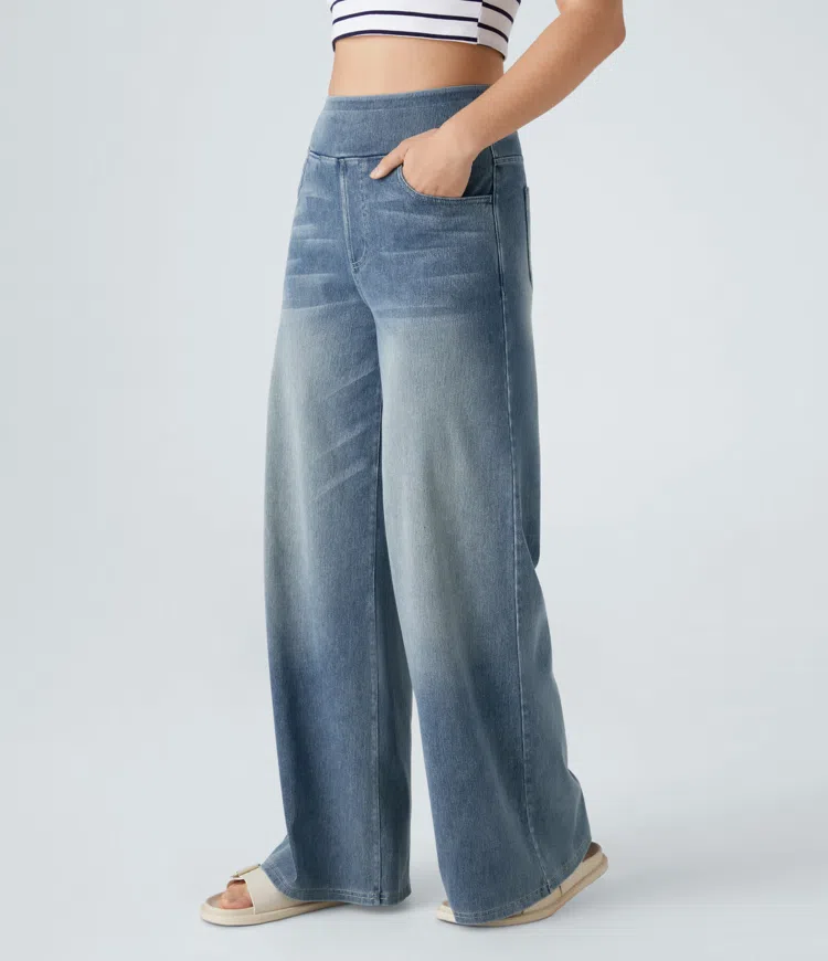 Maas & Mode | Comfortabele jeans met hoge taille
