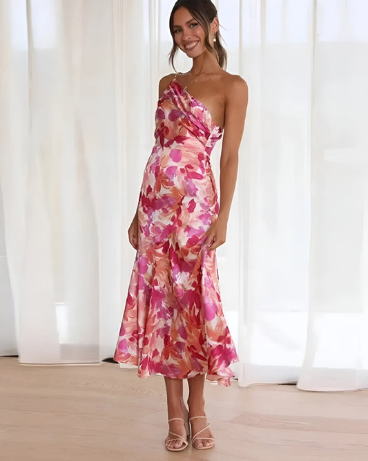 Maas & Mode® | Elegante Maxi-jurk met Bloemenprint