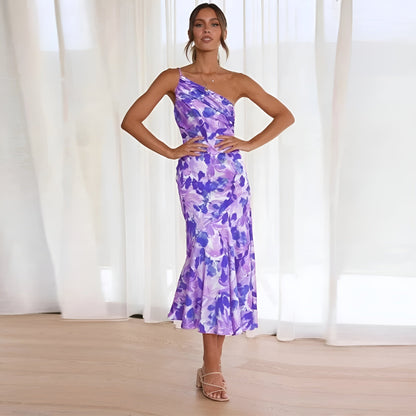 Maas & Mode® | Elegante Maxi-jurk met Bloemenprint