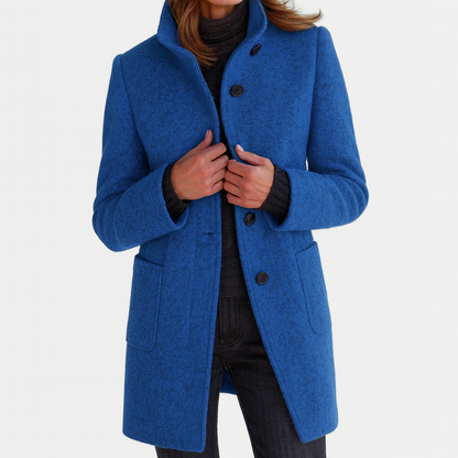 Maas & Mode® | Damesjas met hoge kraag