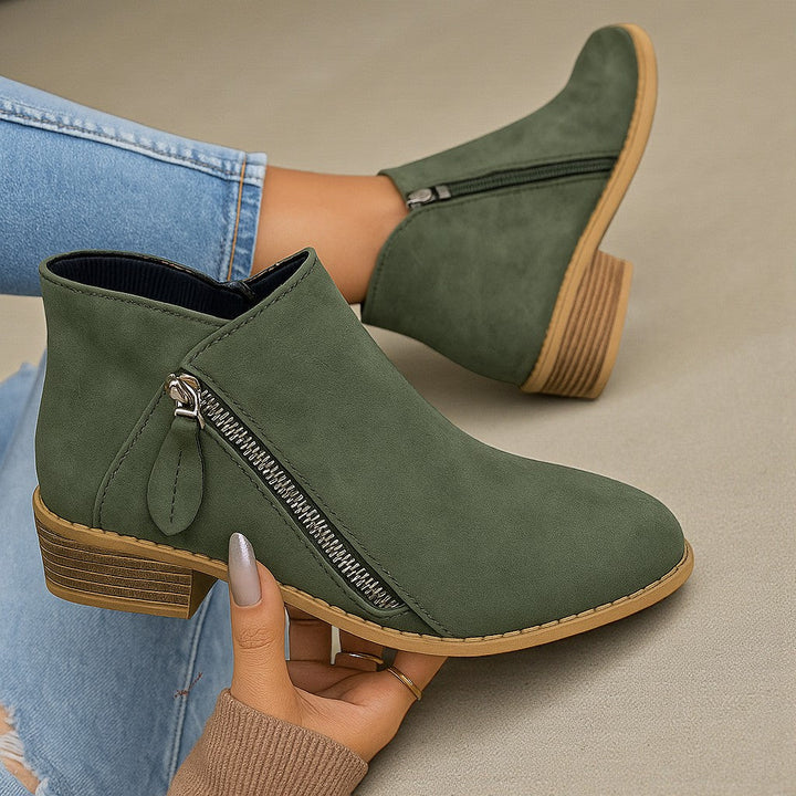 Maas & Mode | Mara Enkellaars met Ritssluiting