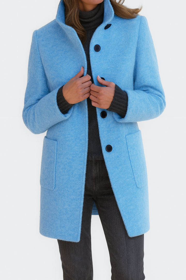 Maas & Mode | Damesjas met hoge kraag