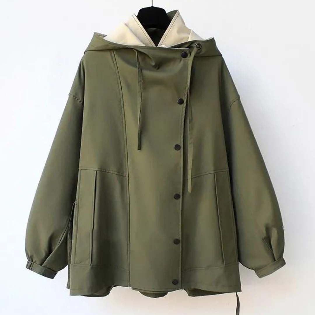 Maas & Mode | Moderne Tweekleurige Trenchcoat