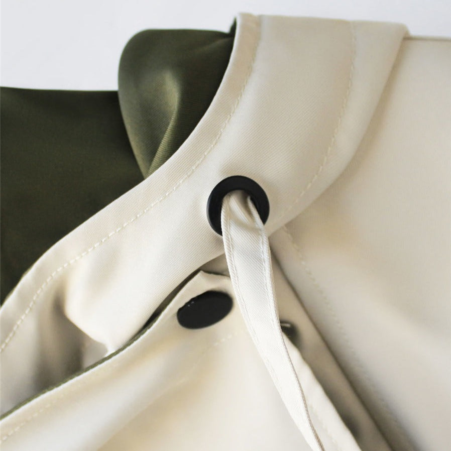 Maas & Mode | Moderne Tweekleurige Trenchcoat