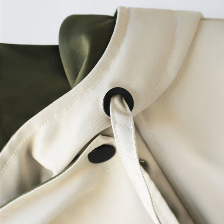 Maas & Mode | Moderne Tweekleurige Trenchcoat