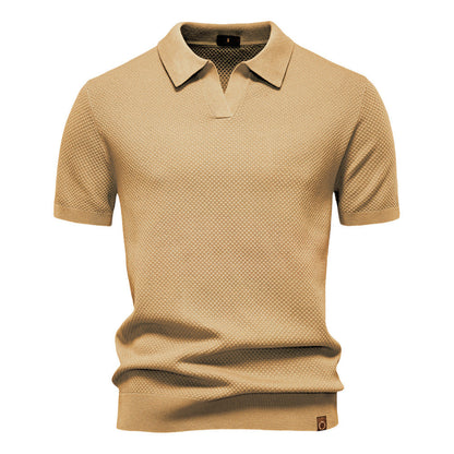 Maas & Mode® | Elegante polo met korte mouwen