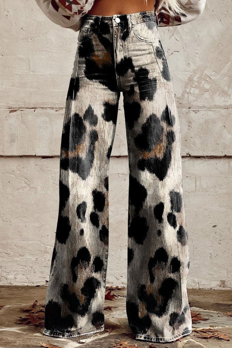 Maas & Mode® | Boho Vintage Broek met Chic Print