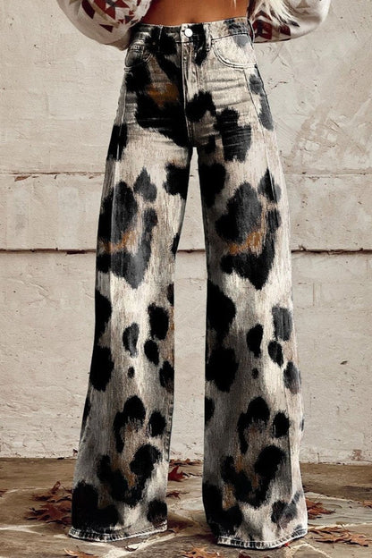 Maas & Mode® | Boho Vintage Broek met Chic Print