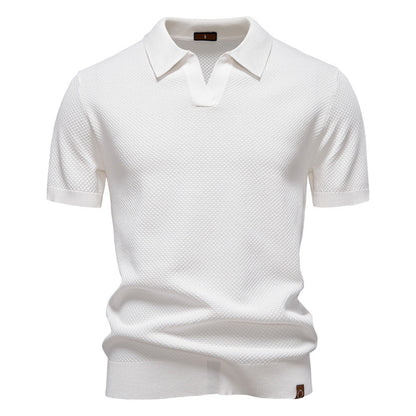 Maas & Mode® | Elegante polo met korte mouwen