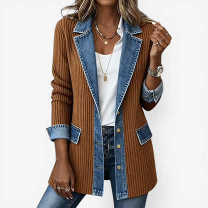 Maas & Mode® | Zachte Denim Cardigan