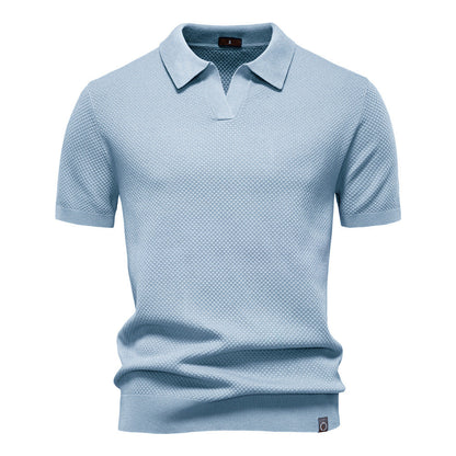 Maas & Mode® | Elegante polo met korte mouwen