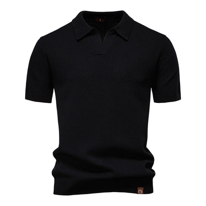Maas & Mode® | Elegante polo met korte mouwen