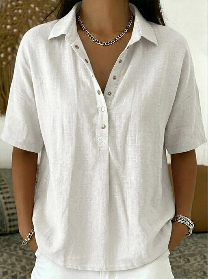 Maas & Mode® | Blouse met kraag
