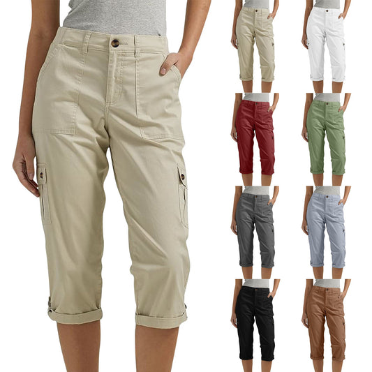 Maas & Mode® | Capri Broek met Meerdere Zakken en Comfortabele Pasvorm voor Maximale Bewegingsvrijheid