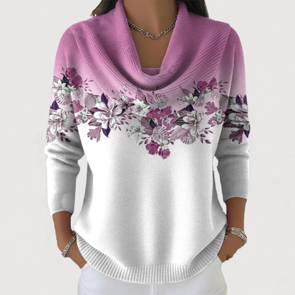 Maas & Mode® | Alora bloemen trui
