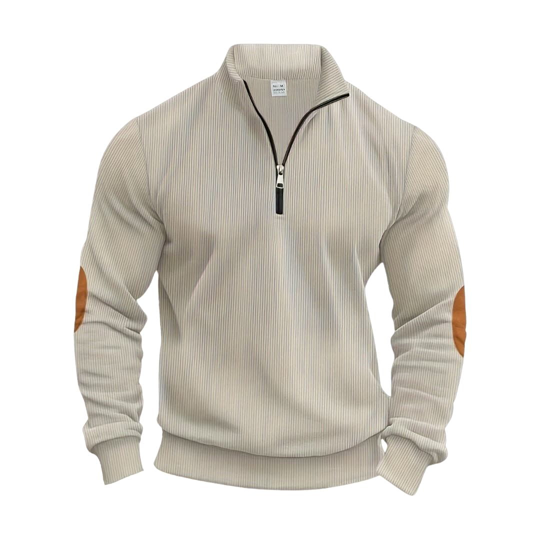Maas & Mode® | Trendy Pullover met Halve Rits