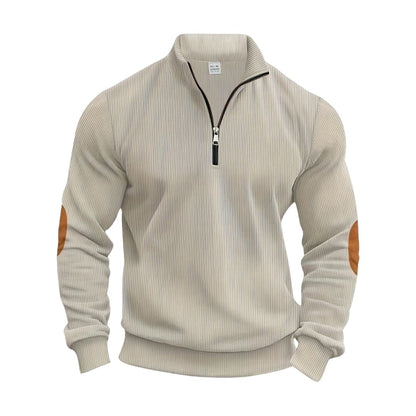 Maas & Mode® | Trendy Pullover met Halve Rits