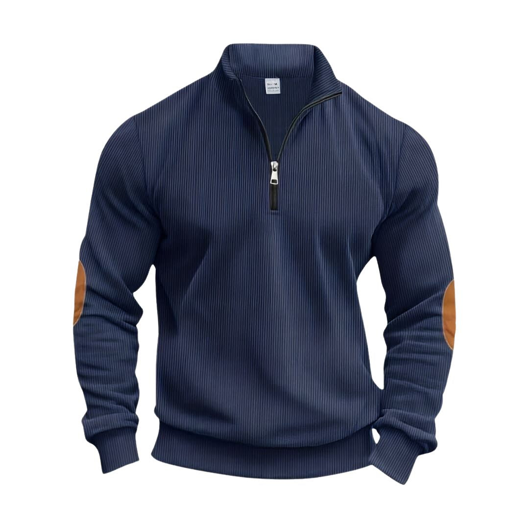 Maas & Mode® | Trendy Pullover met Halve Rits