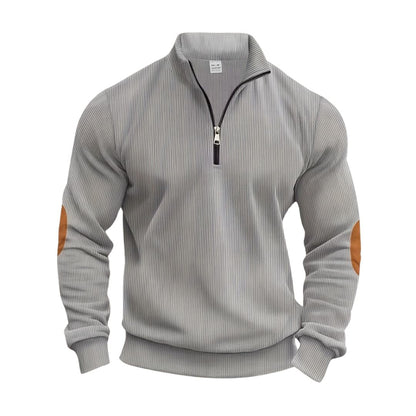 Maas & Mode® | Trendy Pullover met Halve Rits