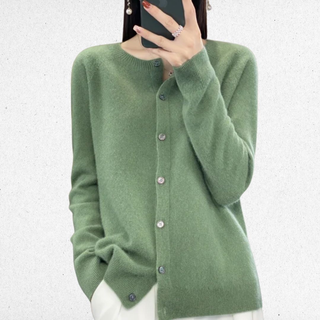Maas & Mode® | Elegante Knoopjes Cardigan