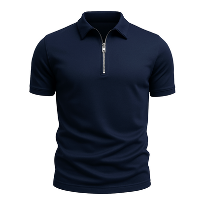 Maas & Mode® | Klassieke Rits Polo Shirt