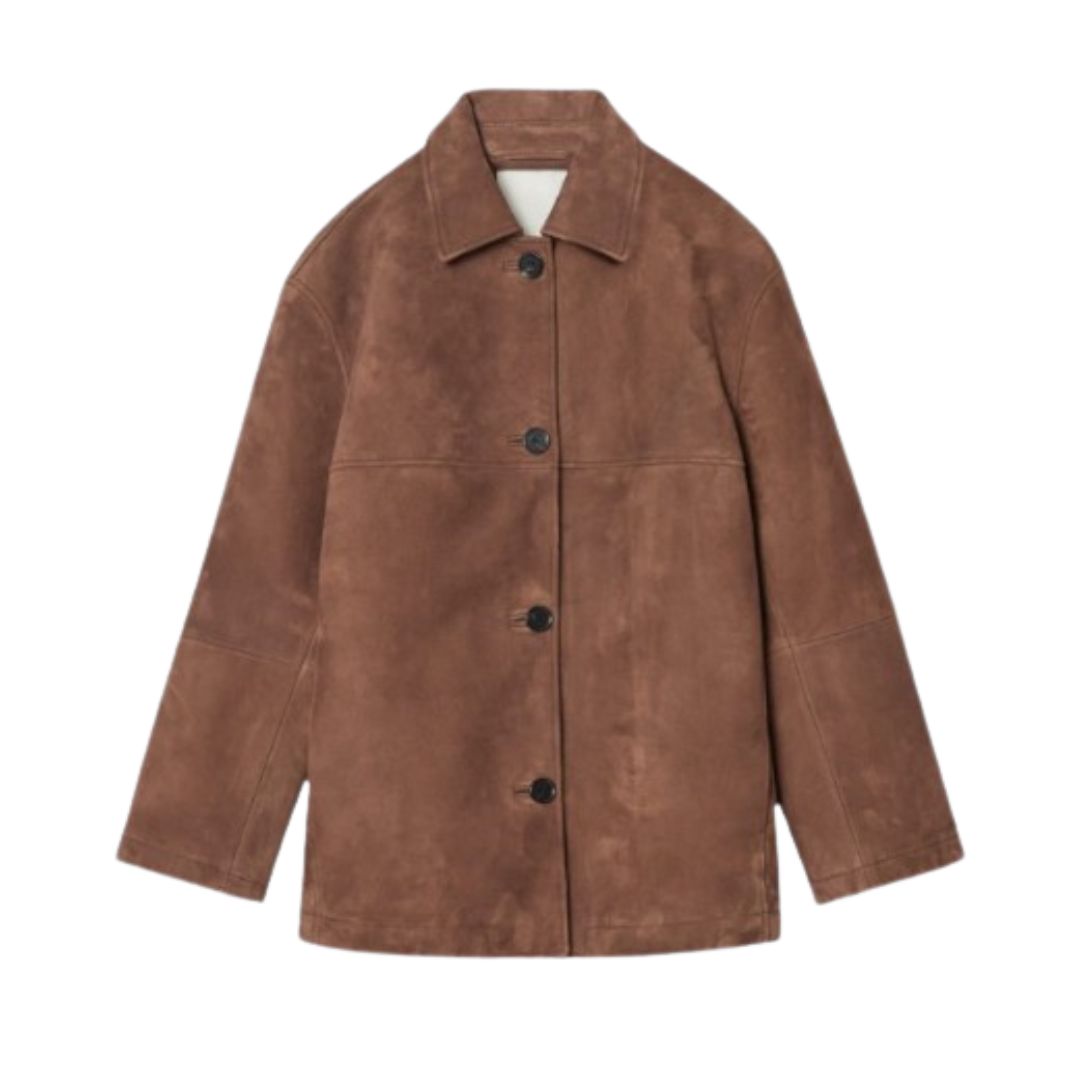 Maas & Mode® | Collared Suede Jacket