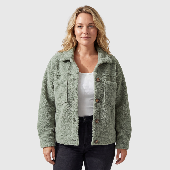 Maas & Mode | Teddy-Fleece Tussenjas