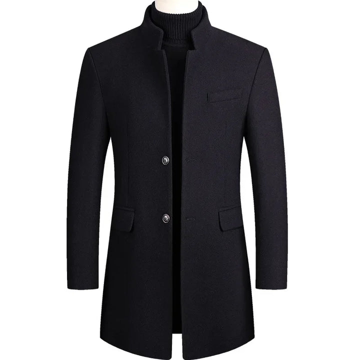 Maas & Mode | Kasjmier-wollen heren trenchcoat