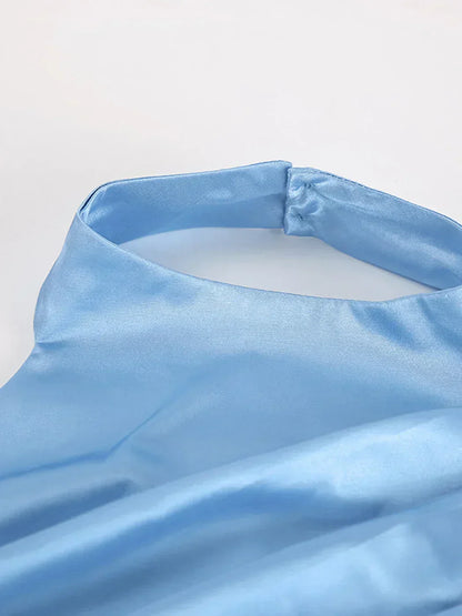 Maas & Mode® | Satijnen Dames Jurk