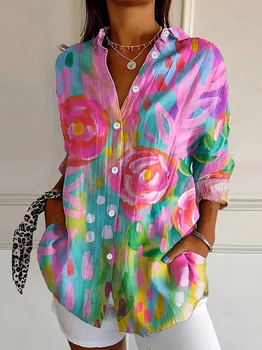 Maas & Mode® | Kleurrijke Lente Blouse
