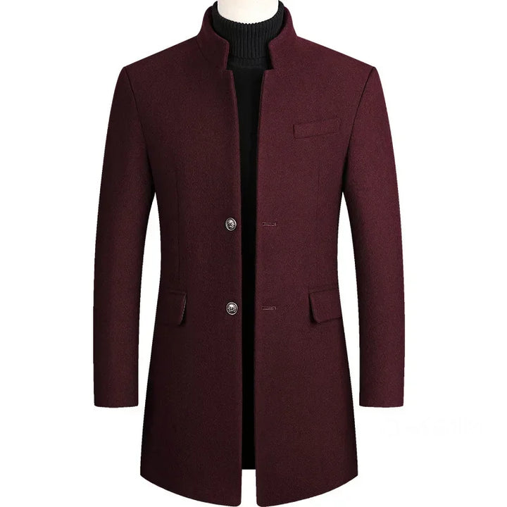 Maas & Mode | Kasjmier-wollen heren trenchcoat