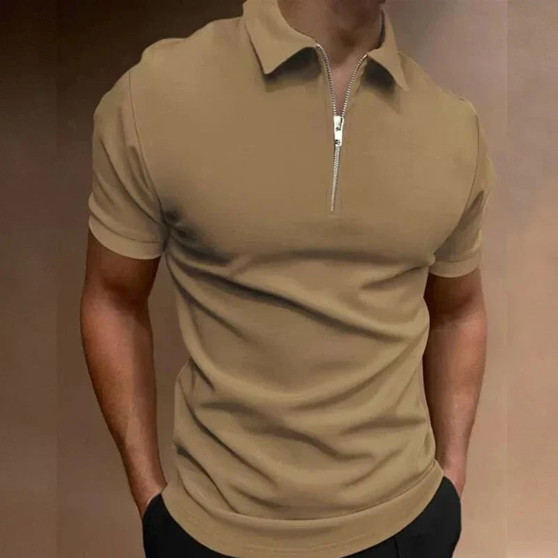 Maas & Mode® | Klassieke Rits Polo Shirt