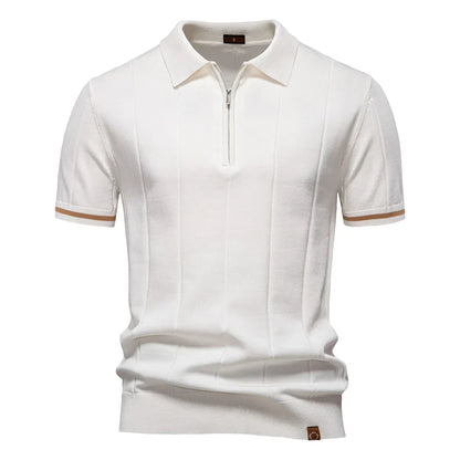 Maas & Mode® | Zomerse Polo met Rits
