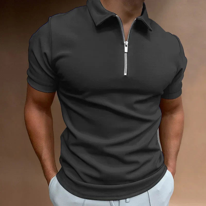 Maas & Mode® | Klassieke Rits Polo Shirt