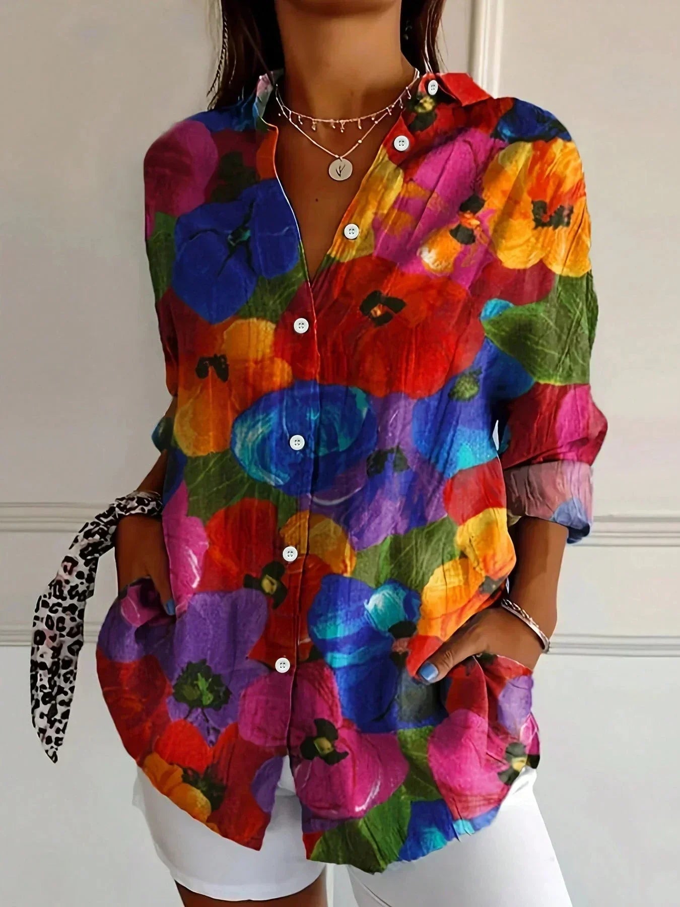 Maas & Mode® | Kleurrijke Lente Blouse