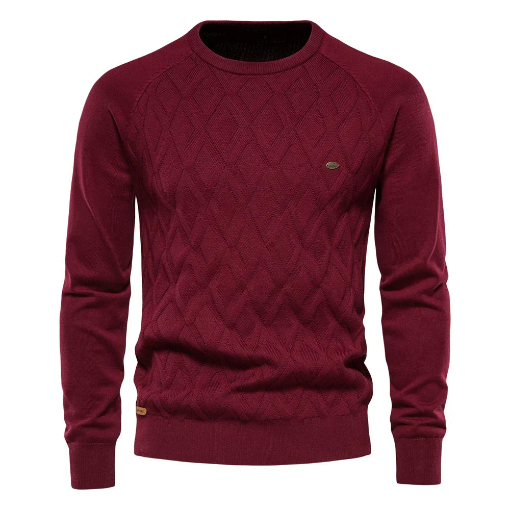 Maas & Mode | Heren Trui met Ruitpatroon