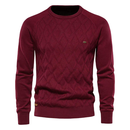 Maas & Mode® | Heren Trui met Ruitpatroon