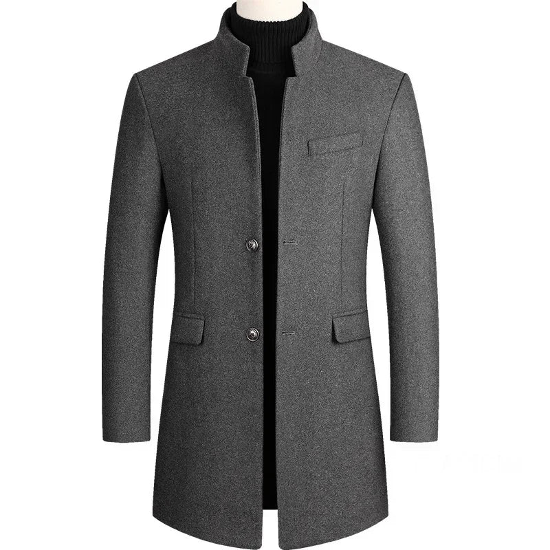 Maas & Mode | Kasjmier-wollen heren trenchcoat
