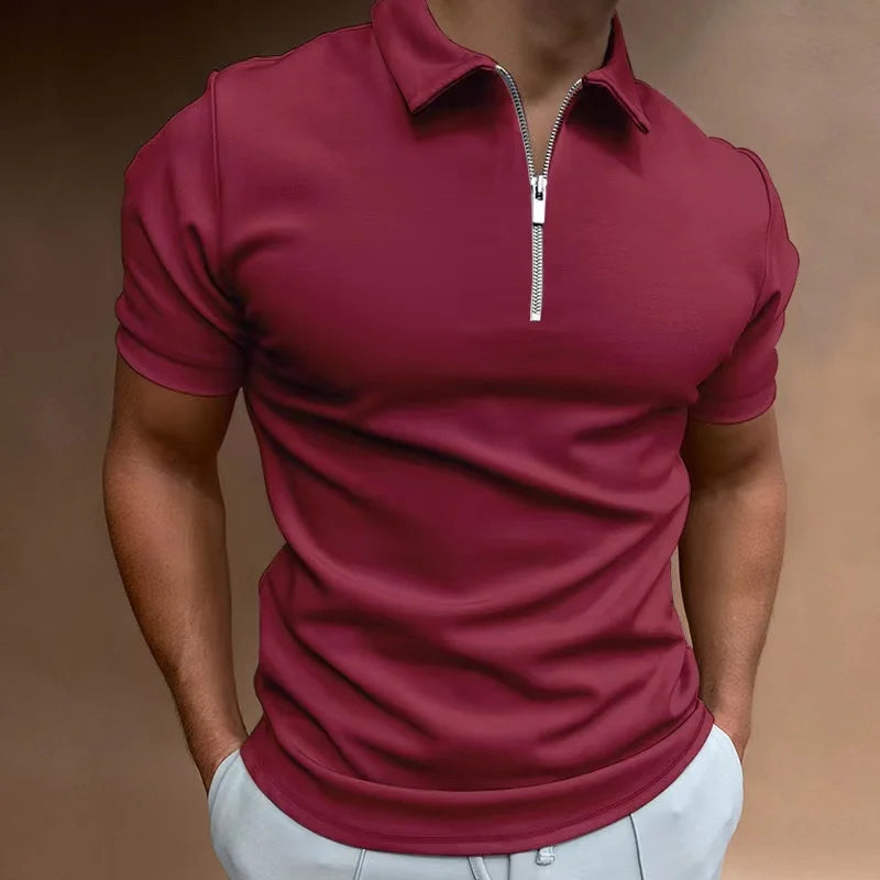 Maas & Mode® | Klassieke Rits Polo Shirt