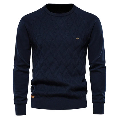Maas & Mode® | Heren Trui met Ruitpatroon