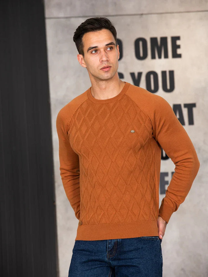Maas & Mode | Heren Trui met Ruitpatroon